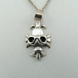 Vintage Mask Sterling Silver Pendant FREE SHIPPING! With 18&quot; Sterling Silver Chain! MASK-SPC10