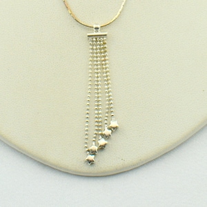 Fun Vintage Hanging Stars Sterling Silver Pendant With 16 Inch Sterling Silver Chain Included! FREE SHIPPING! #5STAR-SPC20