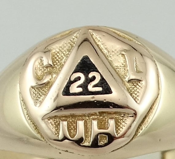 Unusual Handsome Vintage 22nd Degree Scottish Rite Ma… - Gem