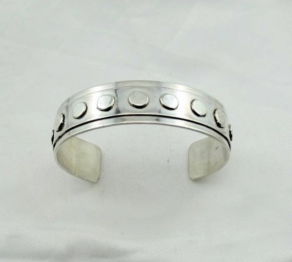 Hallmarked Solid Sterling Silver Geometric Design… - image 1