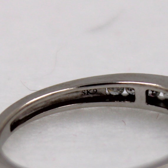 Classic Affordable Channel Set Diamonds In A 10K Whit… Gem