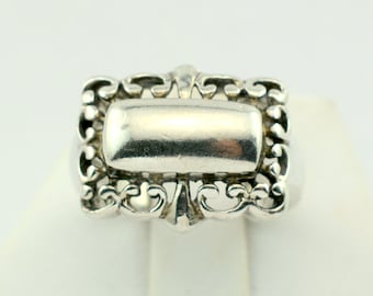 Lovely Detailed Decorative Sterling Silver Ring Size 7 FREE SHIPPING! #DECOR7-SR2