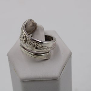 Unique Floral Leaf Pattern Real Vintage Sterling Silver Spoon Ring Size 7 FREE SHIPPING! #RSBL-A10-SPR6