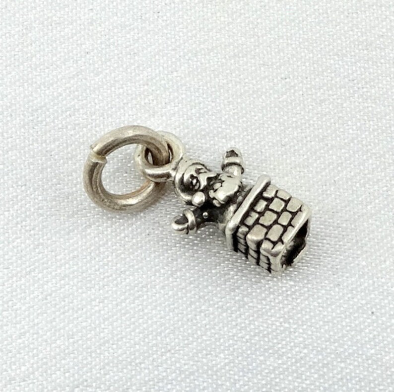 Jack-In-The-Box Vintage Sterling Silver Charm FREE SHIPPING #JACK-CM25