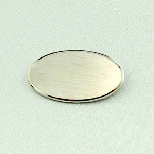 Unengraved Sterling Silver Brooch Ready For Your Initials FREE SHIPPING! #PLAIN-BR9