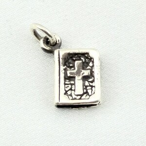 Bible Vintage Sterling Silver Charm FREE SHIPPING!  #BIBE-CM25