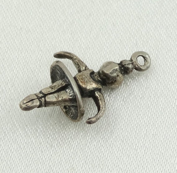 Ballerina Vintage Sterling Silver Charm FREE SHIP… - image 6