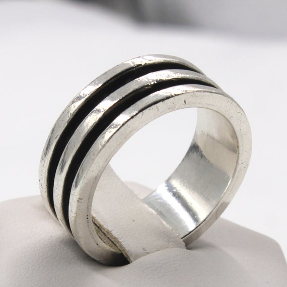 Duo Ring 【Casual LINE】(Silver) Crossover-Ring-in-Sterling-