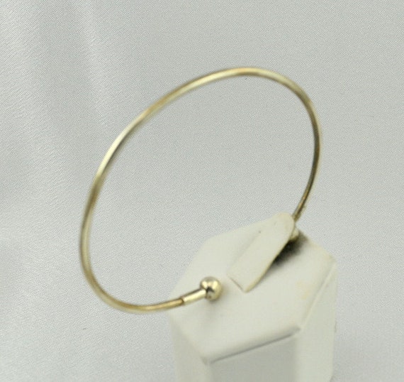 Vintage Simple Solid Sterling Silver Cuff Bracele… - image 3