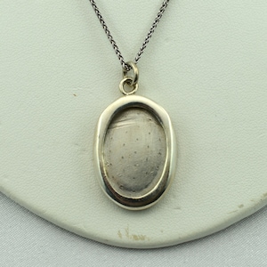 Unique Vintage Sterling Silver Picture Pendant FREE SHIPPING! 24&quot; Sterling Silver Chain Included! #24PHO-SPC18