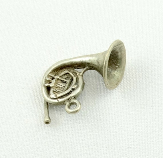 French Horn Vintage Sterling Silver Charm FREE SH… - image 4