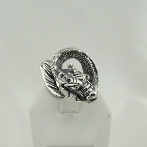 Enter the Dragon! Vintage Solid Sterling Silver Ring FREE SHIPPING!  #DRAGON-SR3