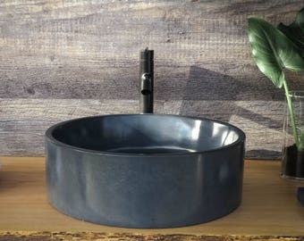 Concrete Sink - Round Vessel, Circle