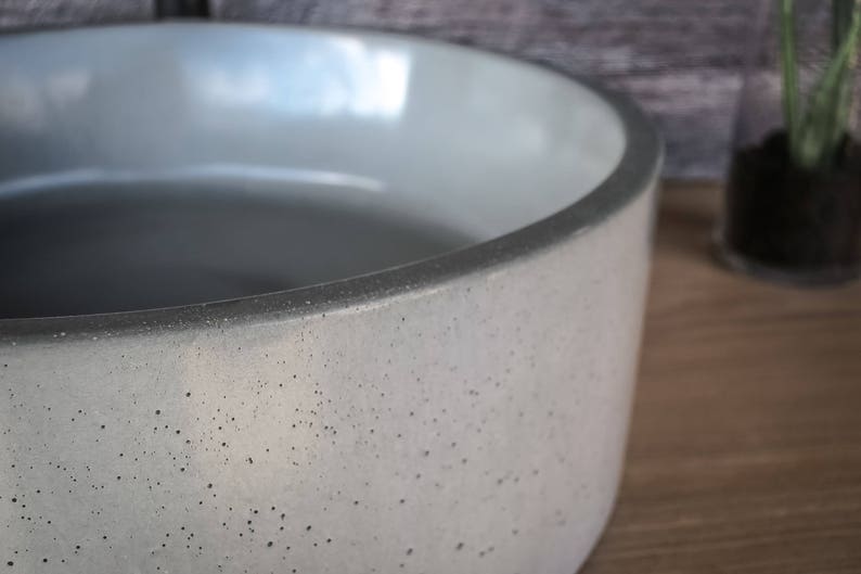 Concrete Sink Round Vessel, Circle image 6