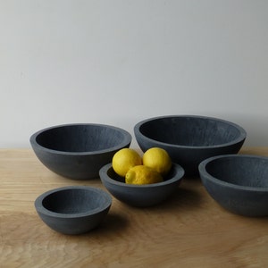 Concrete Bowl Set of 5 image 2