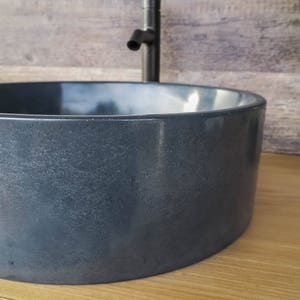 Concrete Sink Round Vessel, Circle image 5