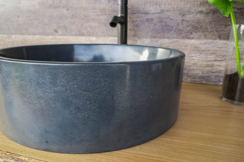 Concrete Sink Round Vessel, Circle image 5