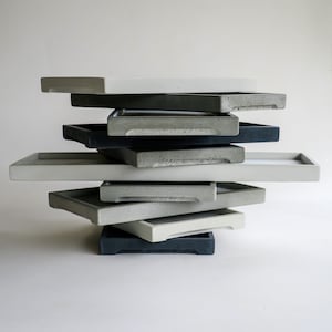 Concrete Tray - Small, Medium, Large - rectangular