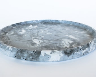 Marbled Concrete Tray