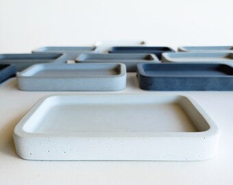 Concrete Valet Tray, Everyday Item Organizer