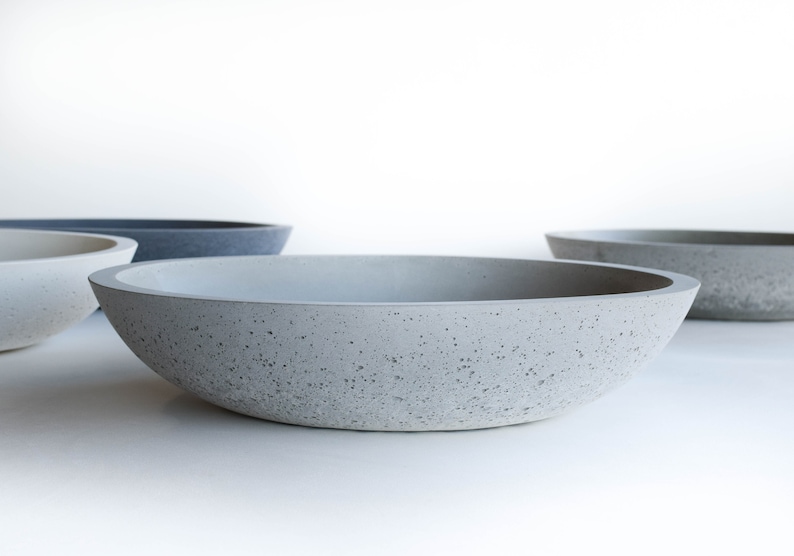 Concrete Bowl large, modern, inverse design image 2