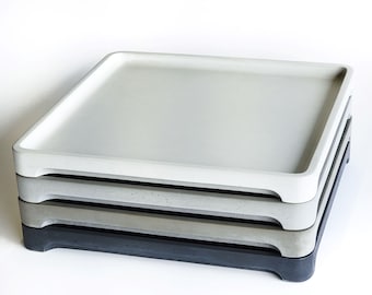 Concrete Ottoman Tray - Square Coffee Table Tray, 17"