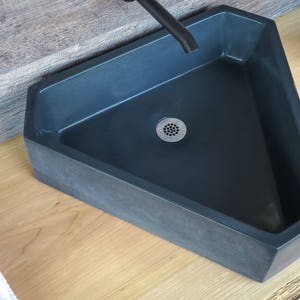 Concrete Sink Triangular Vessel, Triangle image 2