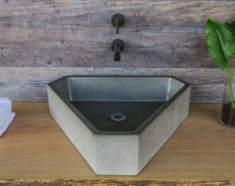 Concrete Sink - Triangular Vessel, Triangle