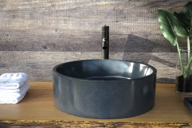 Concrete Sink Round Vessel, Circle image 1