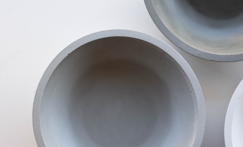 Concrete Bowl large, modern, inverse design image 6