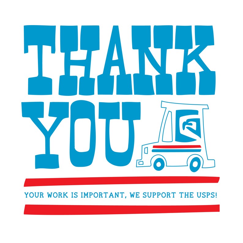 I Support the USPS DIGITAL DOWNLOAD Etsy