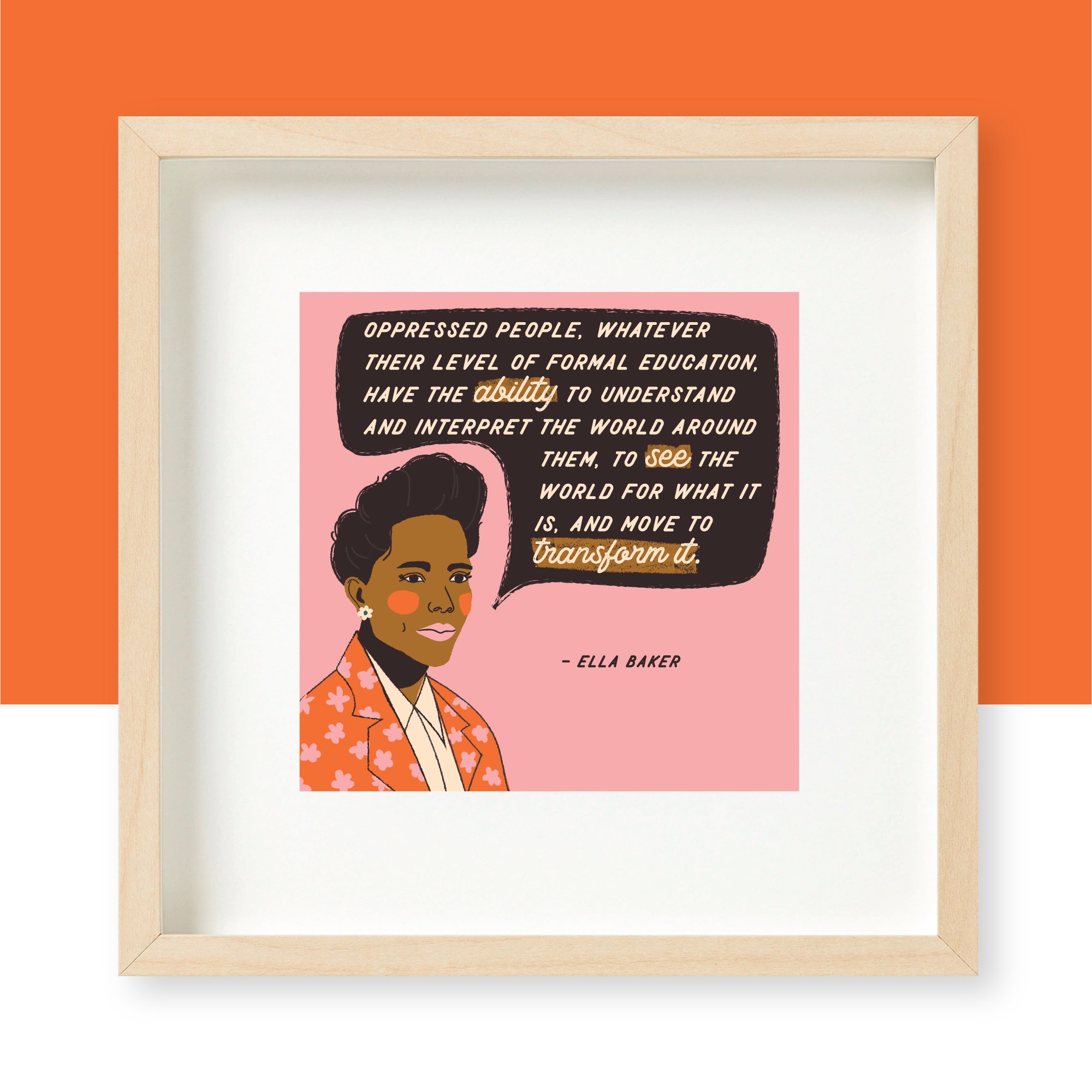 Ella Baker 25 Of Profits Will Go To The American Civil Etsy