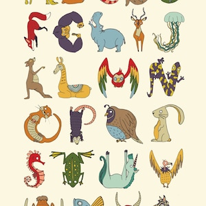 Animal Alphabet - DIGITAL PRINT