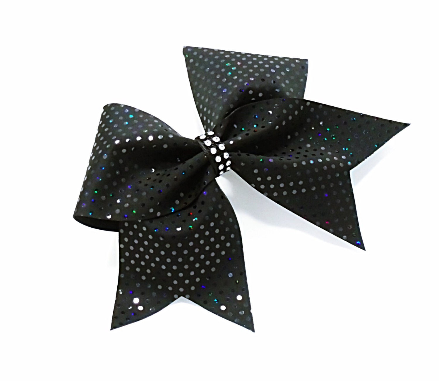 Black cheer bow cheer bow sequin cheer bow cheerleader bow | Etsy