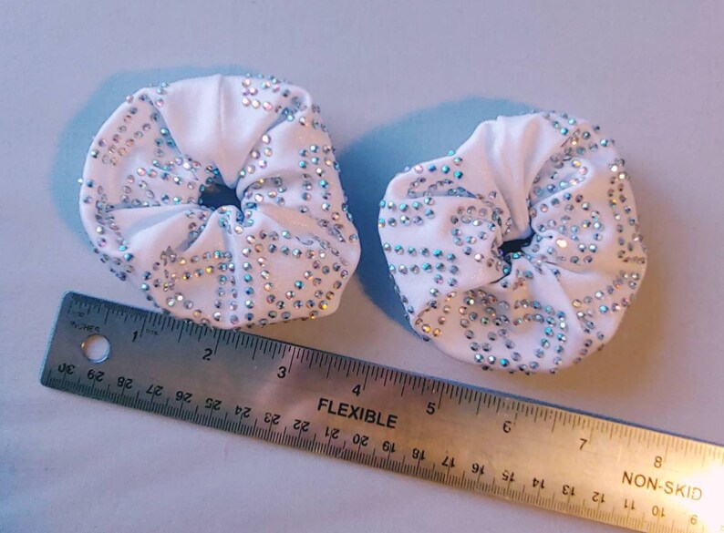 Fabric hair tie dance scrunchie hair tie,hair Scrunchie Diamond scrunchies cheer scrunchie gymnastics scrunchie rhinestone scrunchies
