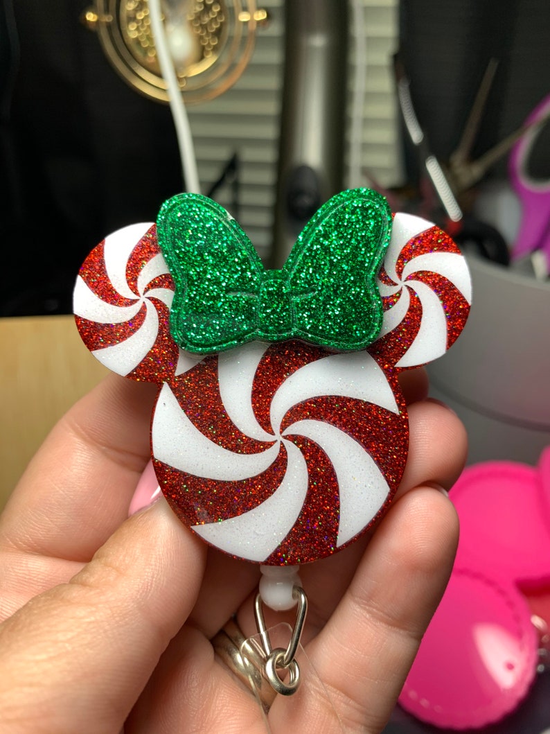 keychain Disney jewelry holder Custom inspired glow in the dark Haunted Mansion phone accessory badge reel Minnie purple glitter keychain Disney jewelry holder Custom inspired glow in the dark Haunted Mansion phone accessory badge reel Minnie purple glitter