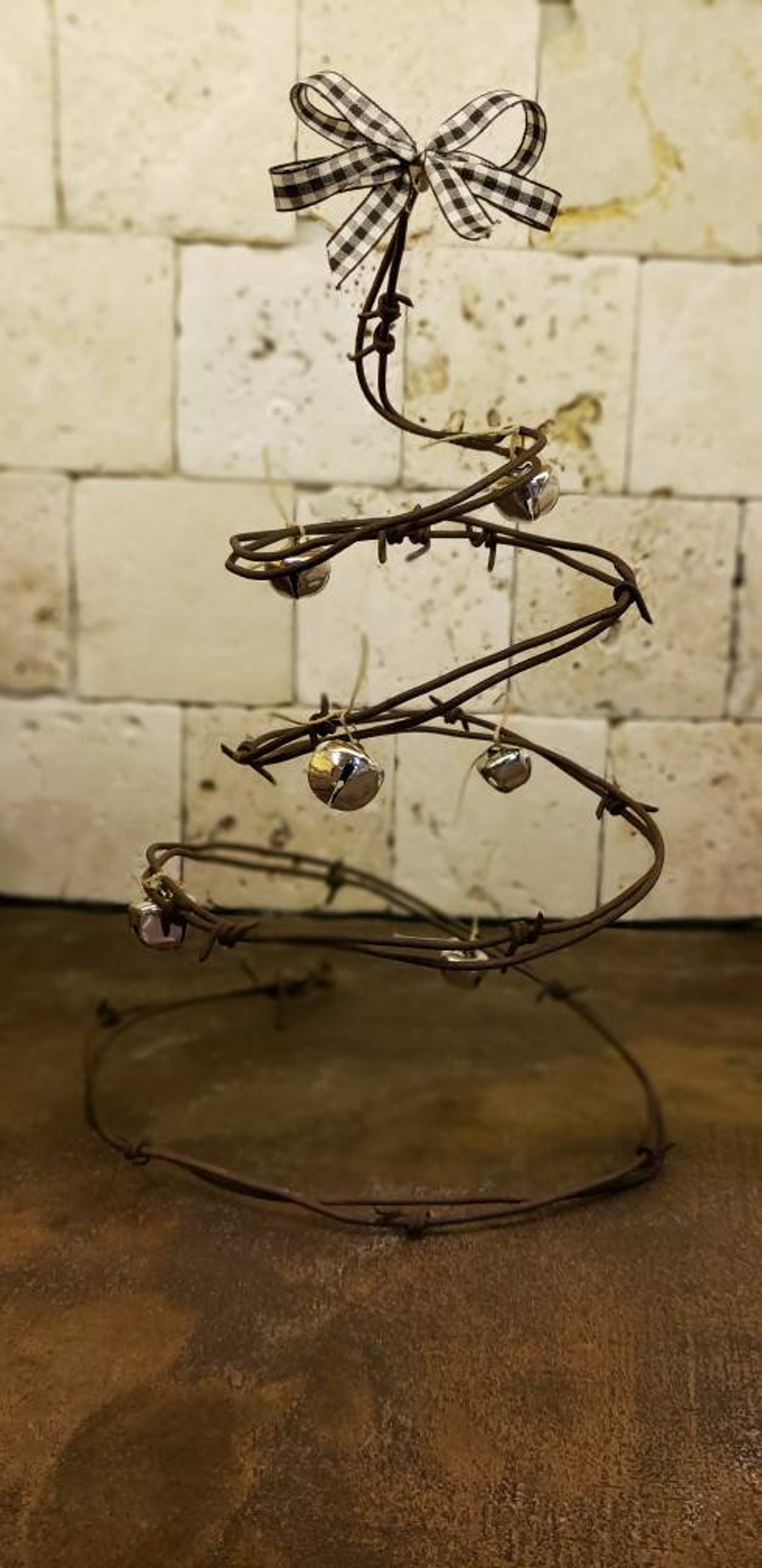 Barbed wire Christmas tree Etsy