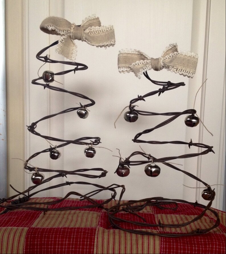 Barbed wire Christmas tree Etsy