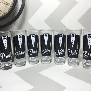 Groomsmen Gifts, Groomsman Gift, Shot Glasses, Proposal Gifts