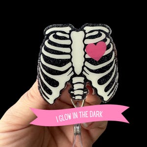 Rib Cage Badge Reel, Radiologist Badge Reel, RT Gift, Graduation Gift, Skeleton Badge Reel, Xray Reel, Medical Badge Reel, Rad Tech, Id Reel