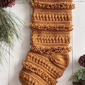 The Alpine Adobe Stocking Crochet Pattern | Boho Christmas Stocking | XL Stocking | Standard Stocking | 2 in 1 Crochet Pattern | Holiday