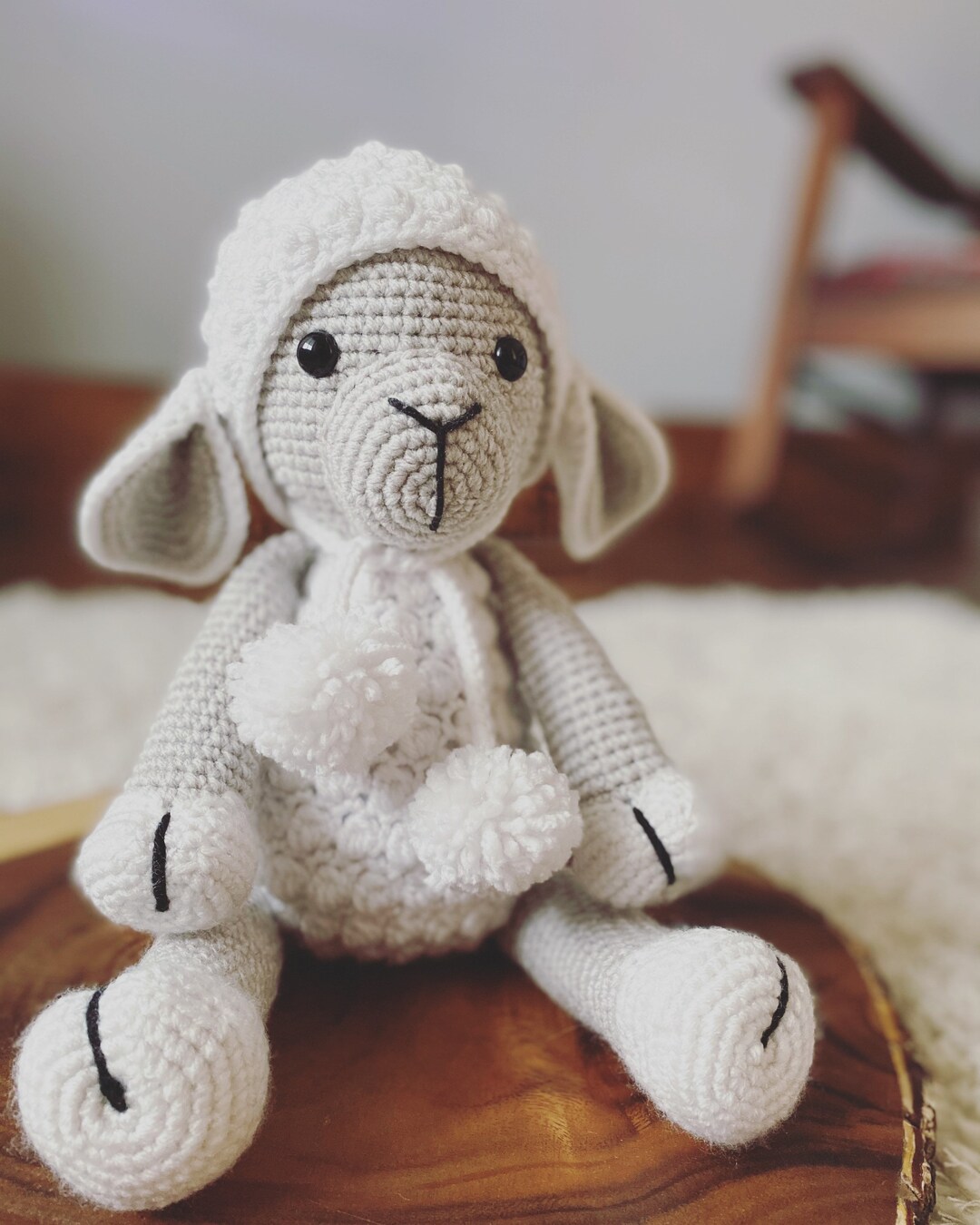 Lila the Lamb Custom Lamb Easter Basket Toy Lamb Stuffie Etsy