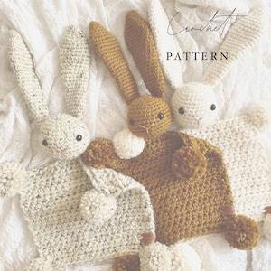 The Boho Bunny Crochet Pattern | Bunny Lovey Crochet Pattern | Rabbit Crochet Pattern | Animal Security Blanket Crochet Pattern