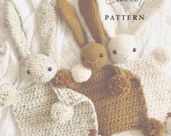 The Boho Bunny Crochet Pattern | Bunny Lovey Crochet Pattern | Rabbit Crochet Pattern | Animal Security Blanket Crochet Pattern