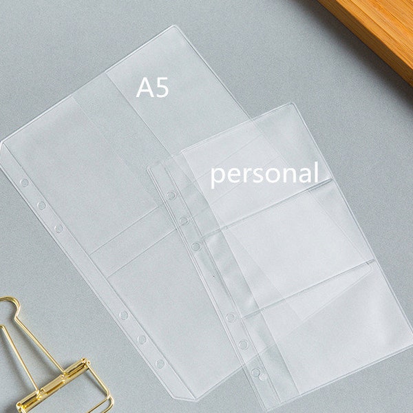 2PCS Filofax style PVC Card Holder - A5 size , Personal Size