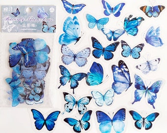 blue butterfly stickers etsy new zealand