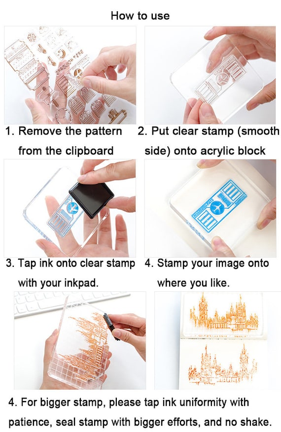 OURS Clear Stamp Acrylic Block