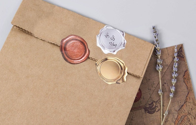 45PCS Wax Seal Paper Stickers die cut stickers Etsy