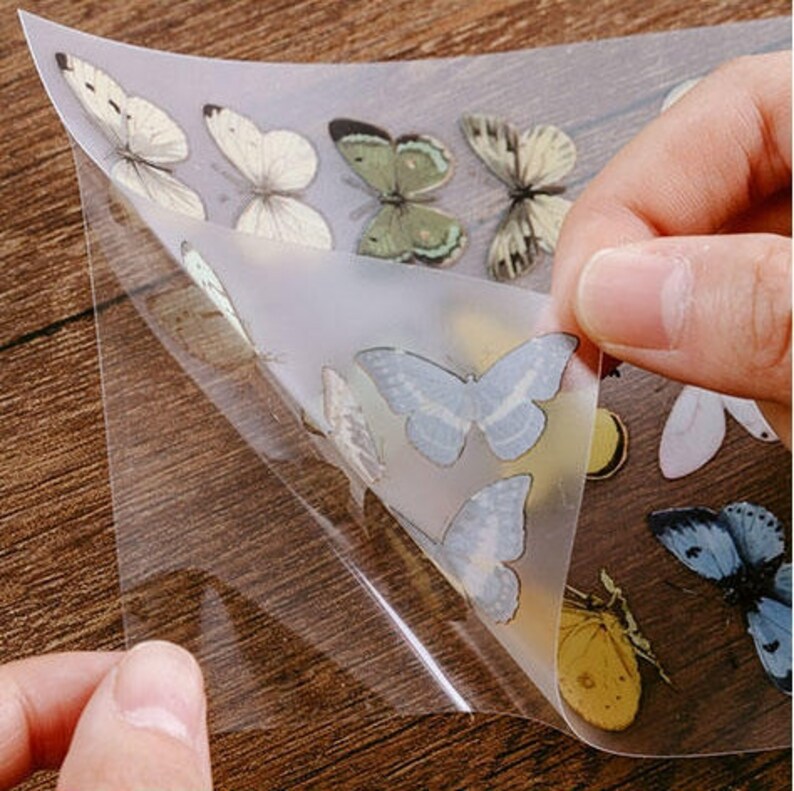 Flowers Rubon Sticker Floral Transfer Sticker Filofax Etsy