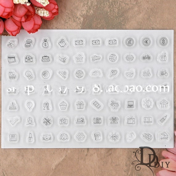 Housework & Chores Icon Stamps, Planner Stamps